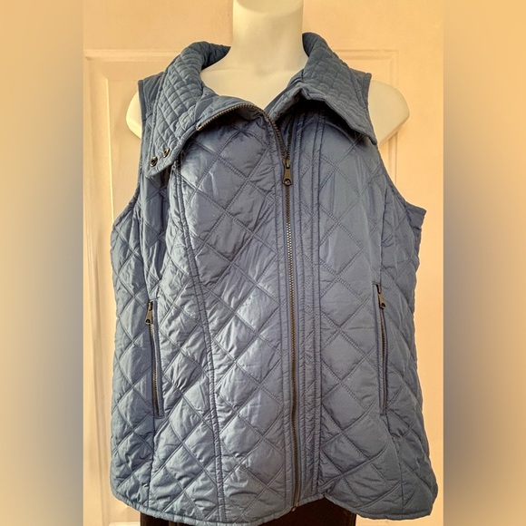 Andrew Marc Winter Blue Quilted Vest XXL - Picture 7 of 10